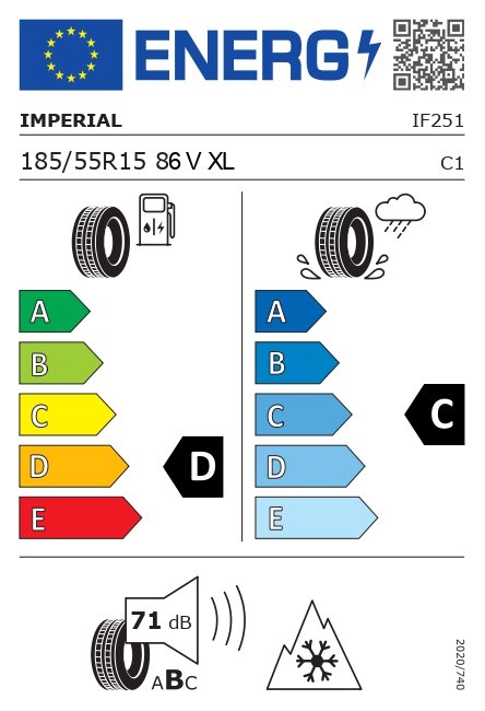 IMPERIAL AS DRIVER 185/55/R15 86V XL 4 STAGIONI