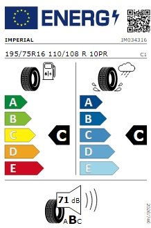 IMPERIAL ECOVAN3 195/75/R16C 110/108