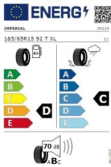 IMPERIAL ECODRIVER4 185/65/R15 92T XL