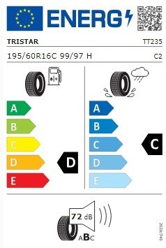 TRISTAR POWEWRVAN2 195/60/R16C 99/97H