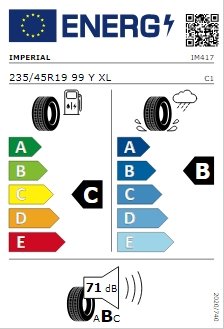 IMPERIAL ECOSPORT 235/45/R19 99Y XL