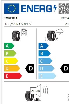 IMPERIAL ECODRIVER3 185/55/R16 83V