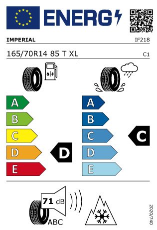 IMPERIAL AS DRIVER 165/70/R14 85T XL 4 STAGIONI