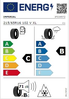 IMPERIAL ECODRIVER5 215/65/R16 102V XL