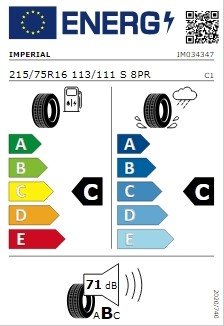 IMPERIAL ECOVAN3 215/75/SR16C 113/111S