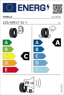 PIRELLI CINTURATO P7 (P7C2) 225/45/R17 91Y