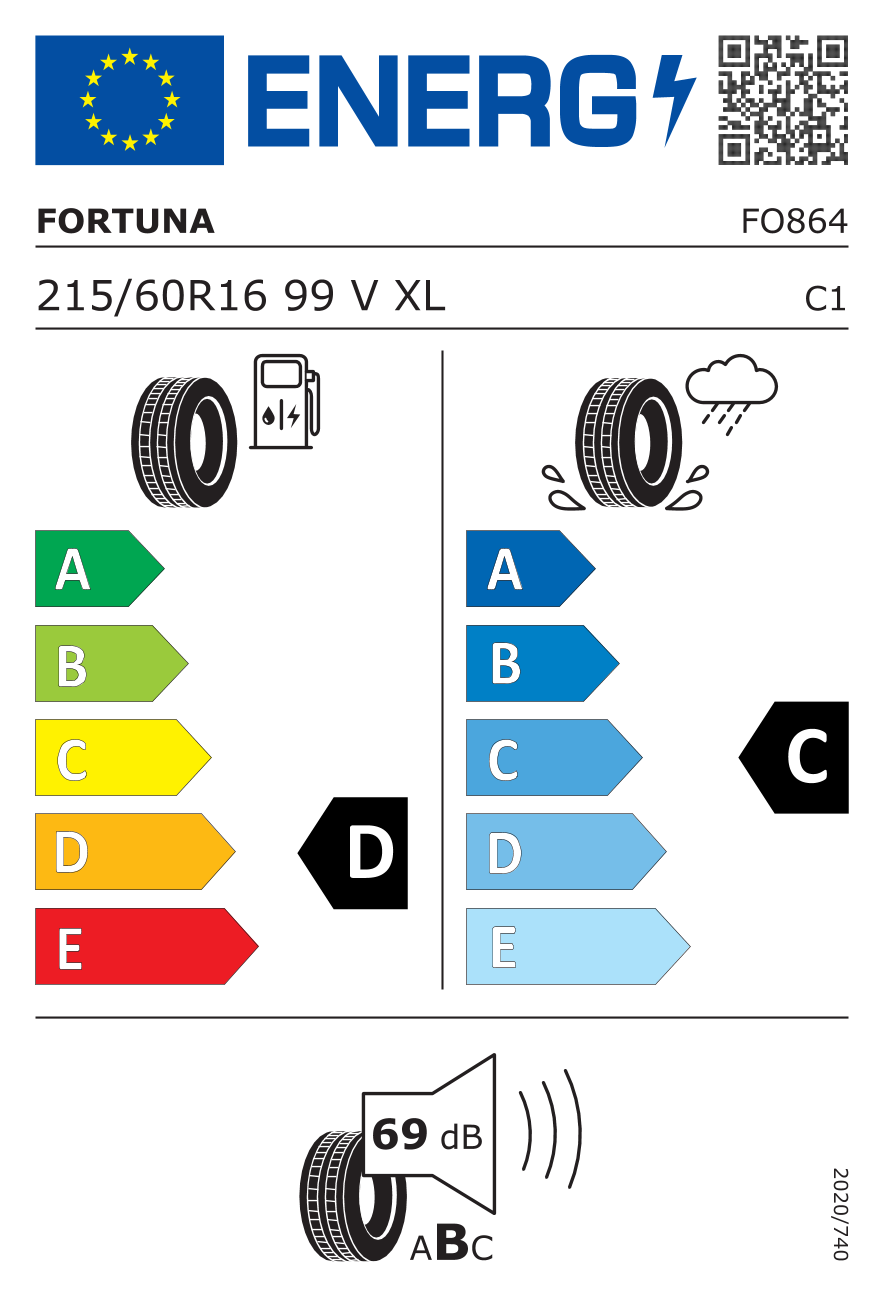 FORTUNA ECOPLUS HP 215/60/R16 99V