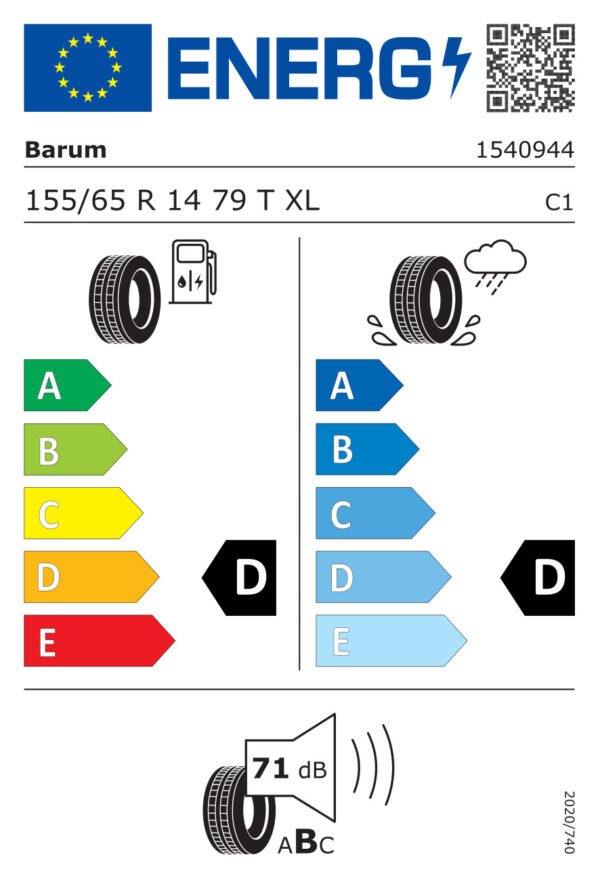 BARUM BRILLANTIS 2 155/65/R14 79T XL GRUPPO CONTINENTAL - immagine 2