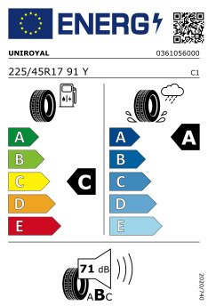 UNIROYAL 225/45/R17 91Y RAIN SPORT 5