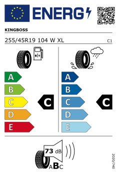KING BOSS 255/45/R19  G866 104 W XL